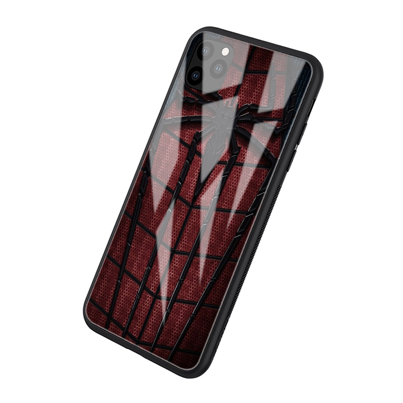 Ốp điện thoại kính cường lực hình S116 Marvel Avengers cho iPhone 11 Pro XS Max X XR 8 7 6S 6 Plus 5S 5 SE 2020