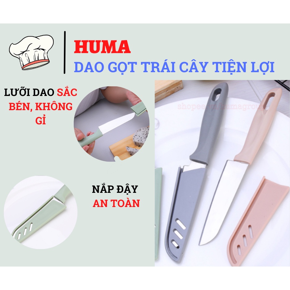 Dao Gọt Hoa Quả - Cắt Trái Cây Có Nắp Đậy An Toàn - Dao Mini Gọt Vỏ Trái Cây Đa Năng