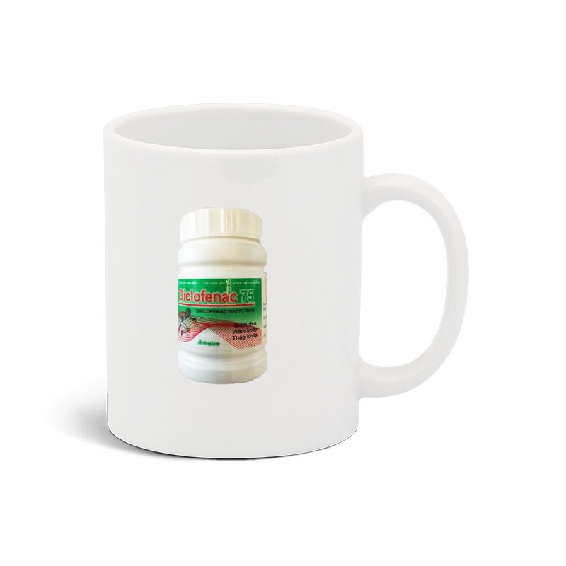 Cốc in hình Dic Lọ 100v Vacopharm