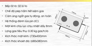 Bếp Gas âm FUNAI FU-924