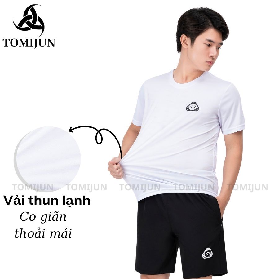 Bộ Mặc Nhà Thể Thao Nam Chất Thun Lạnh Cao Cấp, Co Giãn Đa chiều, 5 Màu Đa Dạng, Phong Cách TOMIJUN