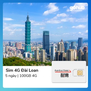 SIM Du lịch Đài Loan 5 ngày 100GB 4G