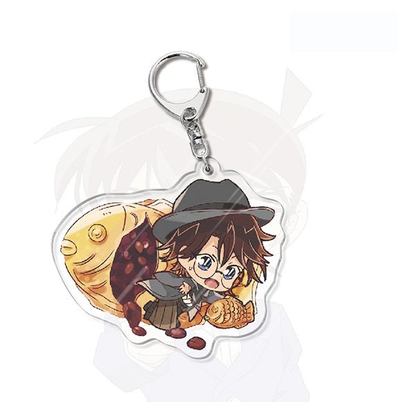 Móc khóa CONAN Thám Tứ Lừng Danh ver ĂN VẶT in hình anime chibi Mica trong acrylic
