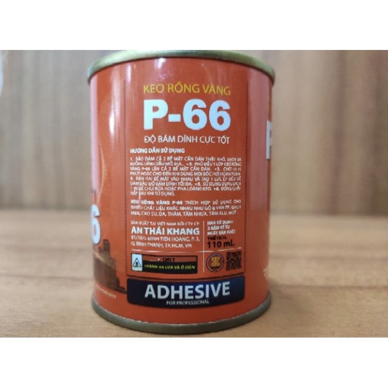 Keo Rồng Vàng P-66 tuýp 25g-110ml (keo con chó, keo dán giày dép, keo đa năng)