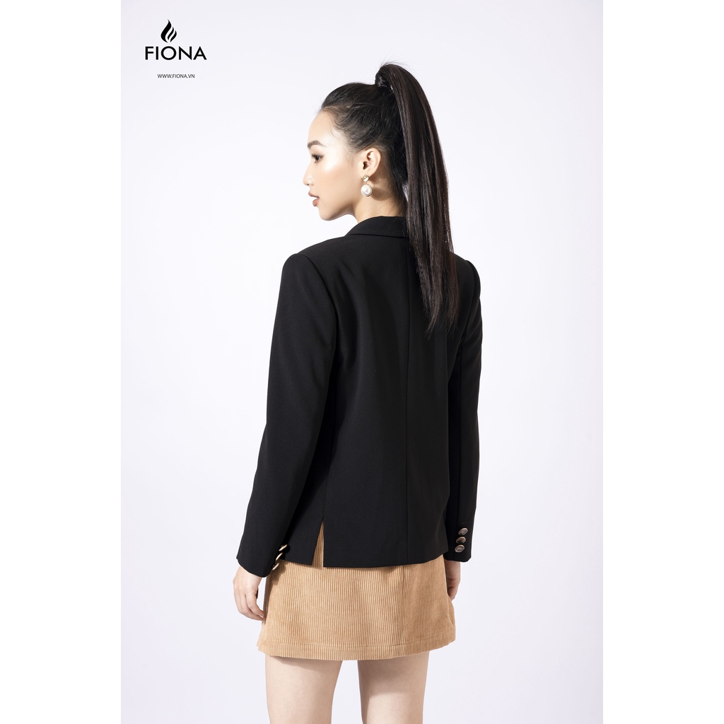 Chân váy dáng A ngắn FIONA, chân váy công sở đẹp, chân váy dạo phố đính cúc trang trí F250504