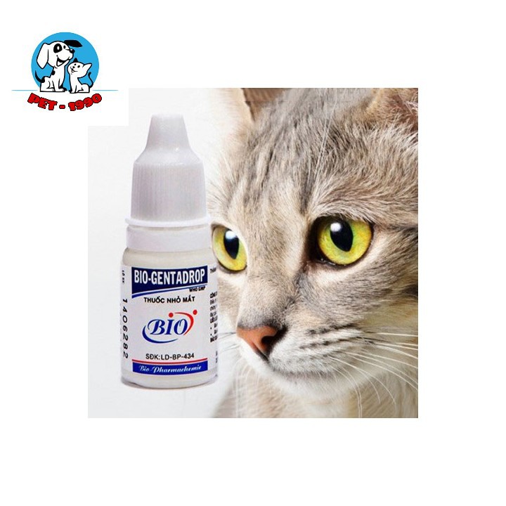 [Mã PET50K giảm Giảm 10% - Tối đa 50K đơn từ 250K] Dung Dịch Nhỏ Mắt Bio GentaDrop 10ml Cho Chó Mèo
