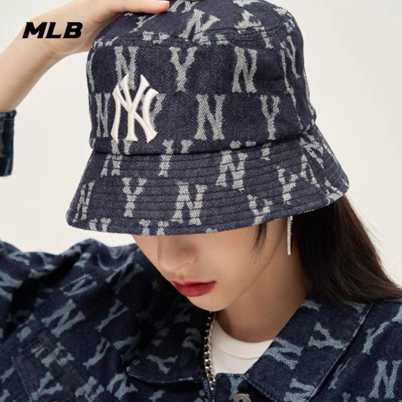 Nón kết & Bucket MLB JEAN WAX KOREA , chất vải jean xanh chính hãng cao cấp, freesize ,chuẩn form