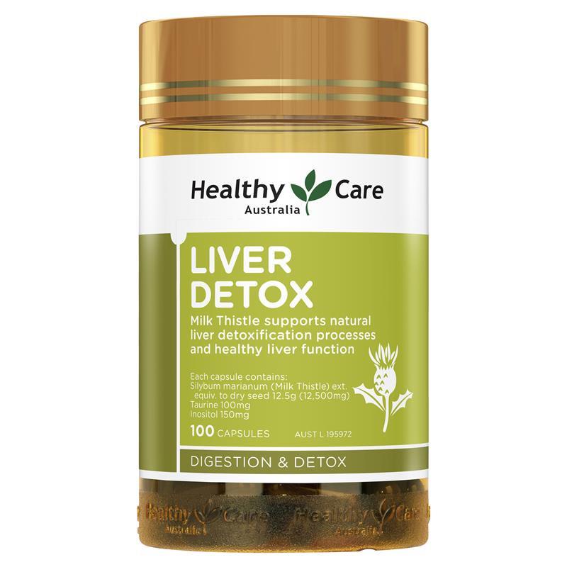 Viên uống thải độc gan Liver Detox Healthy Care 100 viên Úc ( Gan HC)