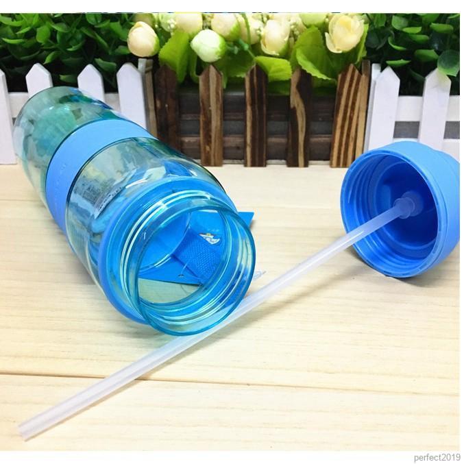 Bình đựng nước họa tiết hoạt hình đáng yêu tiện lợi cho bé 500ml