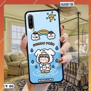 Ốp Huawei Y9s - lưng nhám viền dẻo ngộ nghĩnh