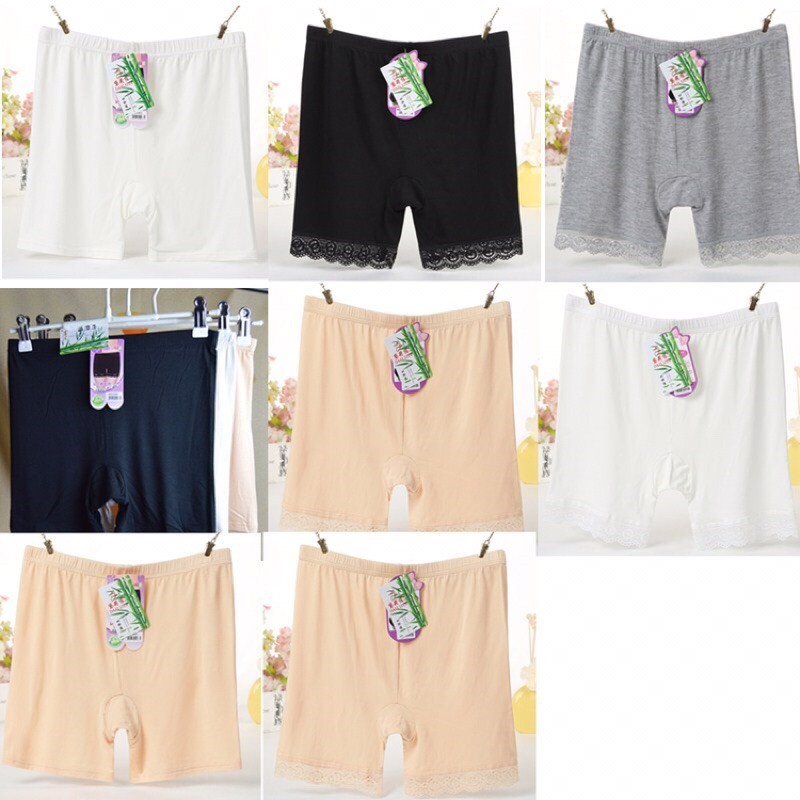 [BIG SIZE ĐẾN 85KG] Quần Lót Đùi Mặc Trong Váy Ngắn Thun Cotton Mềm Mịn Size 40-85kg - Lucky Girl shop