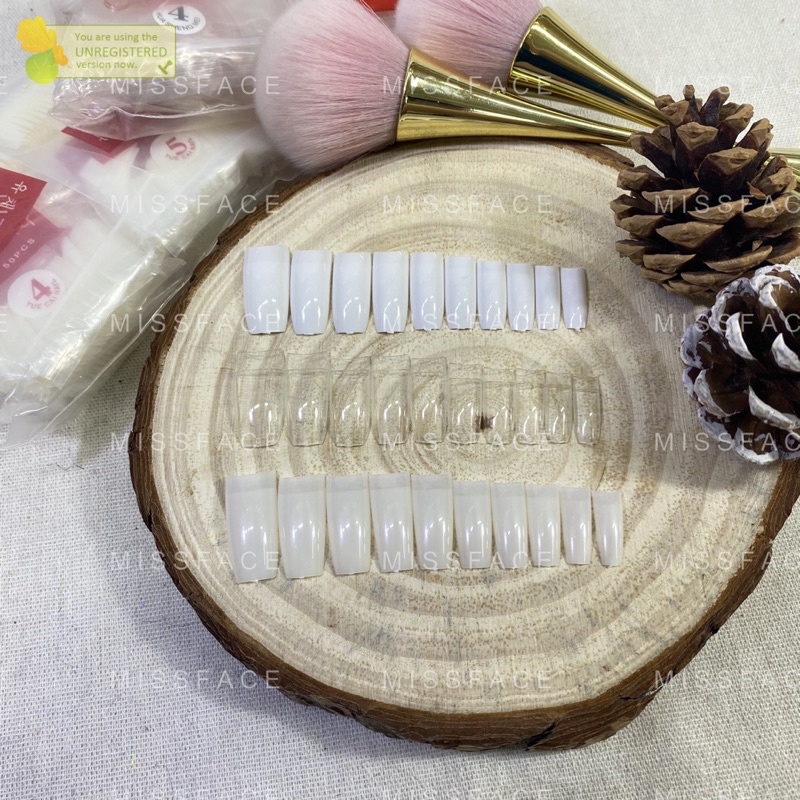 móng tip form hàn ( có gờ ) - móng nối hàn gói đủ size (500pcs)