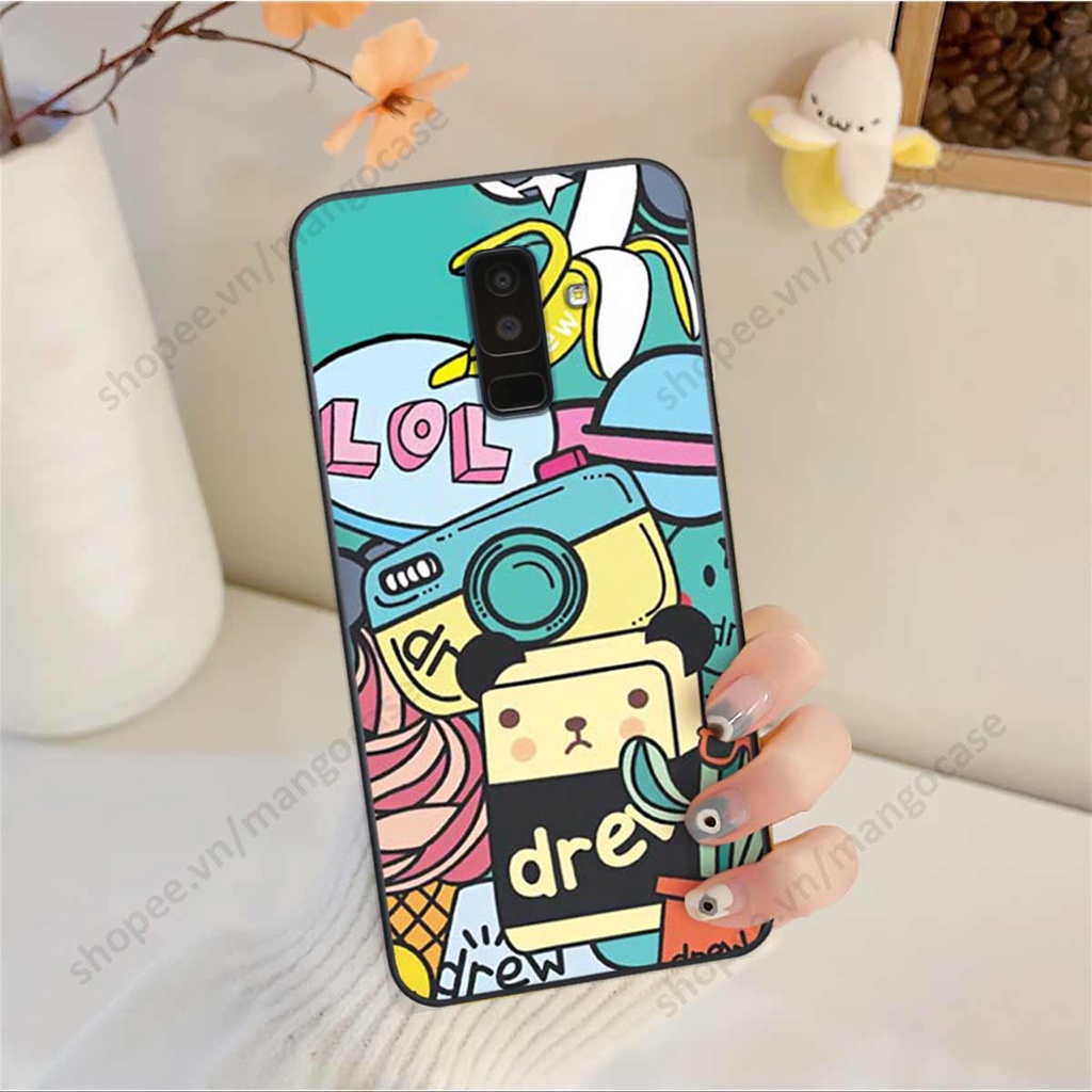 Ốp lưng điện thoại Samsung J8 drew, kaws, bape cao cấp, vỏ ốp rẻ đẹp