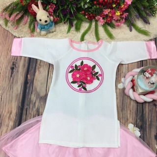 Set áo dài cách tân mẹ và bé