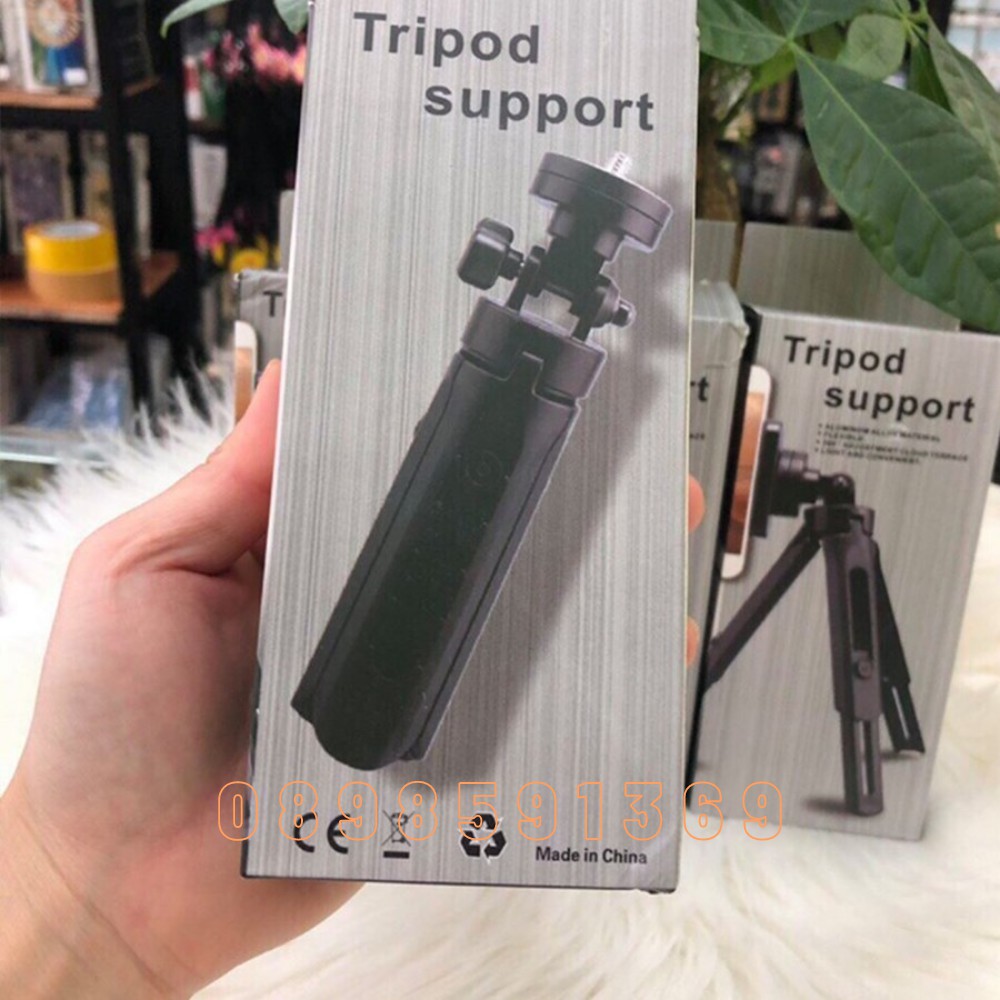 Chân Kẹp Điện Thoại Tripod Mini 3 chân (Kèm Đầu Kẹp) | BigBuy360 - bigbuy360.vn
