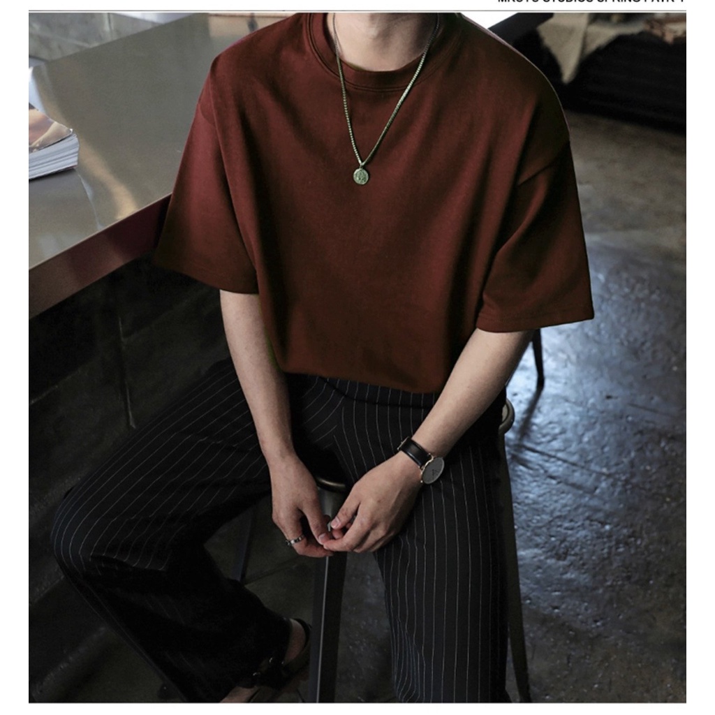 Áo thun cổ tròn Unisex Basic Color VI Giá sỉ