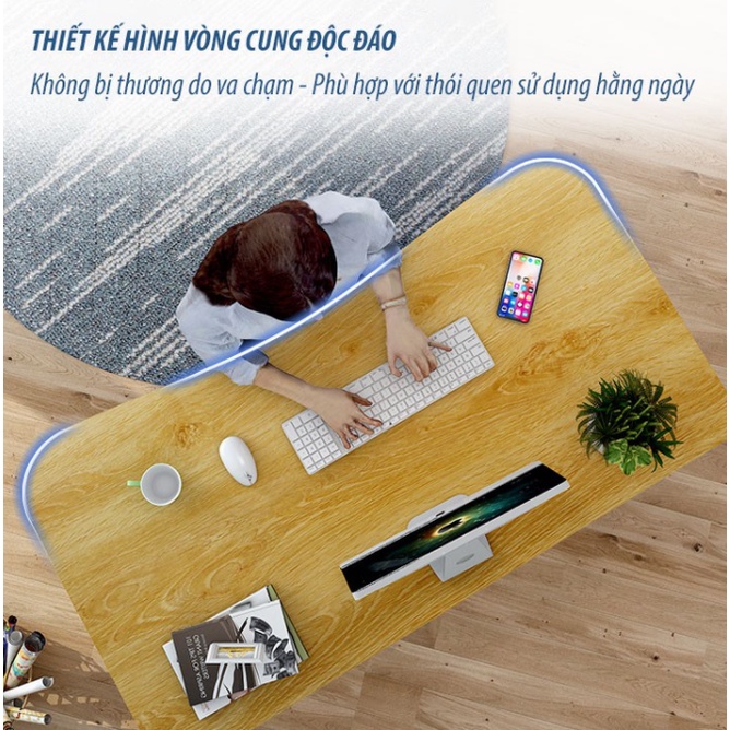 Bàn Làm Việc Chân Gỗ ,Bàn Làm Việc Thông Minh Chống Gù Lưng - GP121