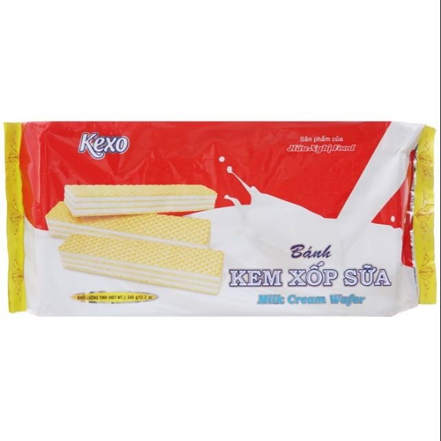 Bánh xốp Kexo kem sữa 345g