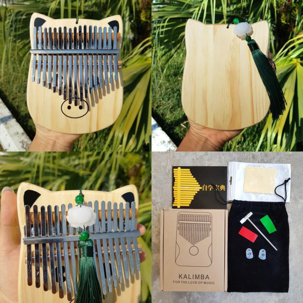 6 MẪU | Kalimba Yael 17 phím | Tặng kèm đầy đủ phụ kiện