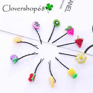 Kẹp tóc trái cây dễ thương cho mẹ và bé ( kẹp tăm hình hoa quả )