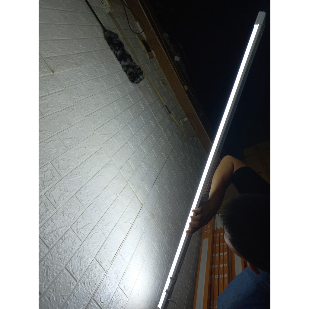 Tuýp LED bán nguyệt 1m2 100w công suất lớn, 3 hàng led siêu sáng