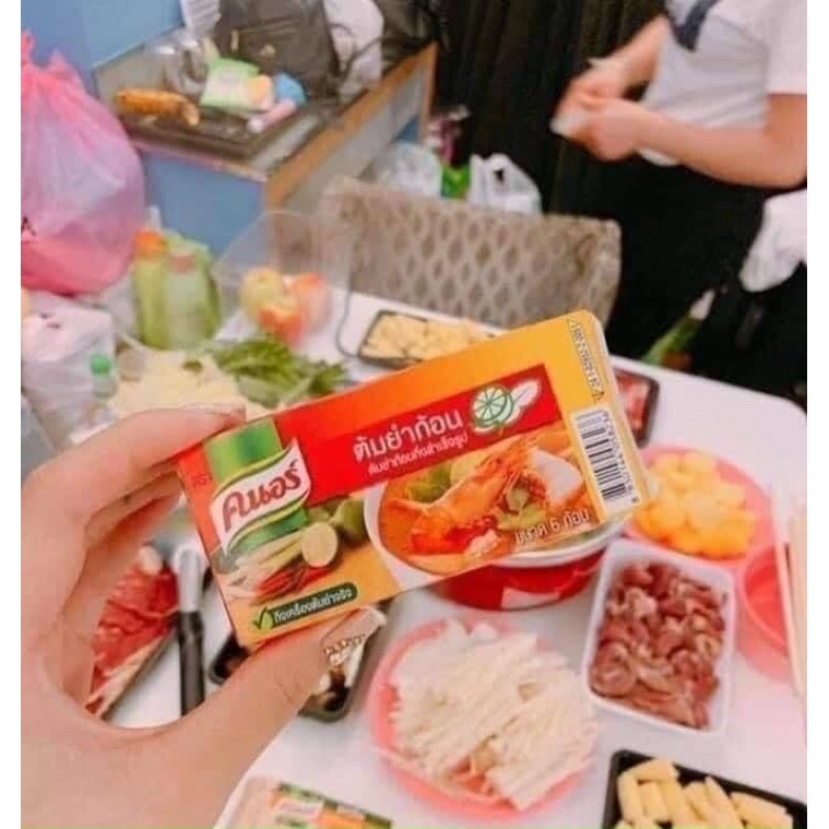 Gia Vị Nấu Lẩu Tomyum, 1 Hộp Có 6 Viên