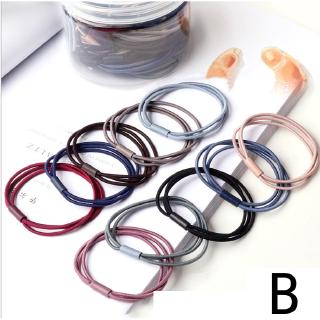 Set 30 Dây Cột Tóc Co Giãn Đơn Giản Cho Nữ