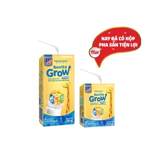 Thùng 48 hộp Sữa bột pha sẵn Nuvita Grow Diamond 110ml