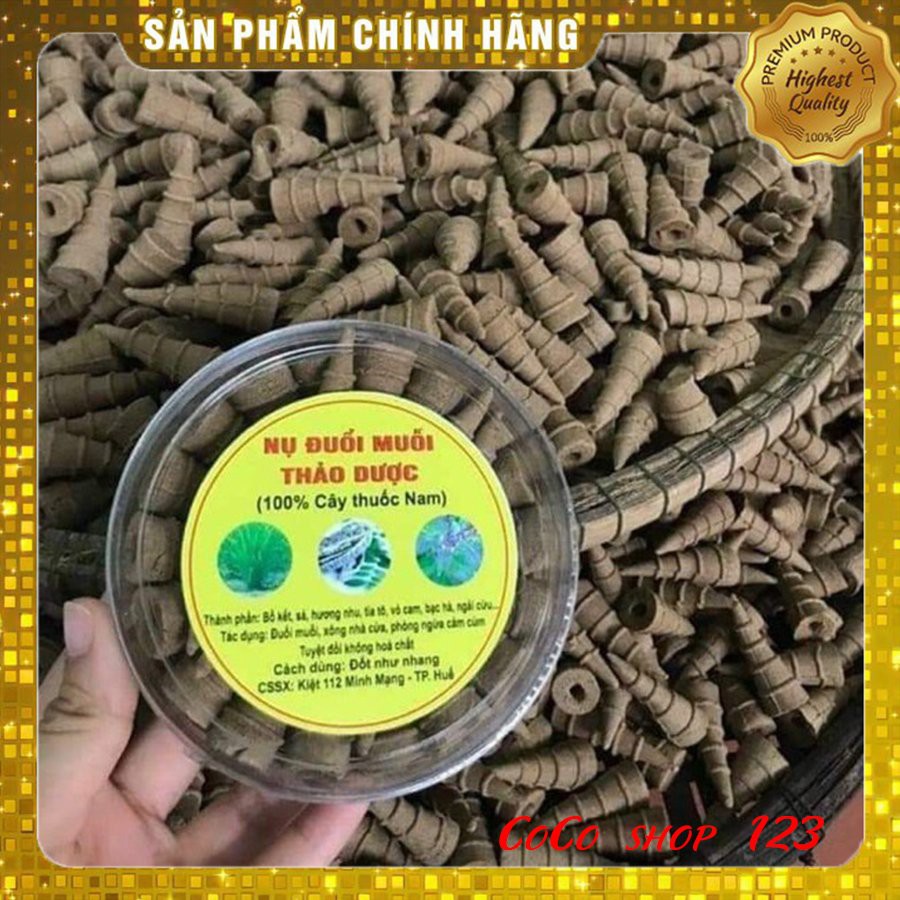 01 HỘP NỤ ĐUỔI MUỖI thành phần 100% cây THẢO DƯỢC - GIẤY TỜ PHÁP LÝ ĐẦY ĐỦ - CHĂM SÓC SỨC KHOẺ GIA ĐÌNH BẠN