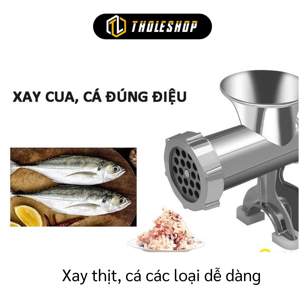 Cối Xay Thịt, Cá, Cua số 5 - Máy Xay Thịt Đa Năng Bằng Tay Đế Kẹp Bàn 5731