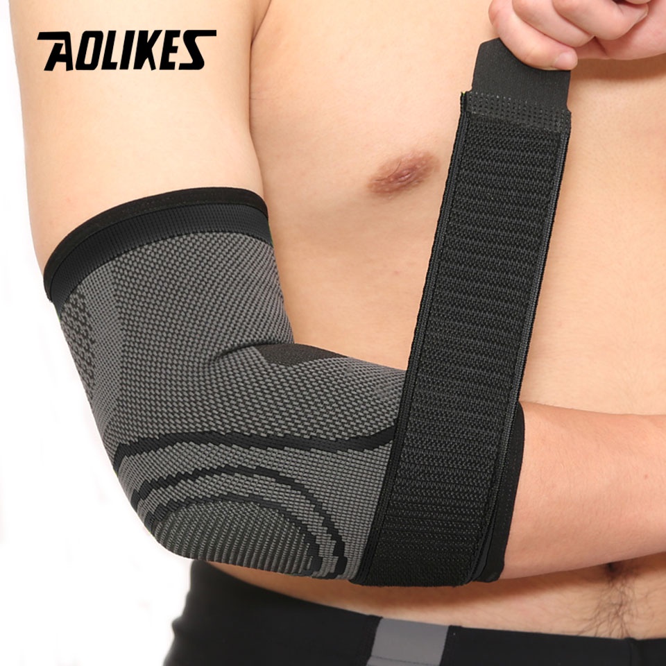 AOLIKES 1 Đai Quấn Khuỷu Tay Dệt 3D Co Giãn Hỗ Trợ Khuỷu Tay Khuỷu Tay Đánh Golf Giảm Đau