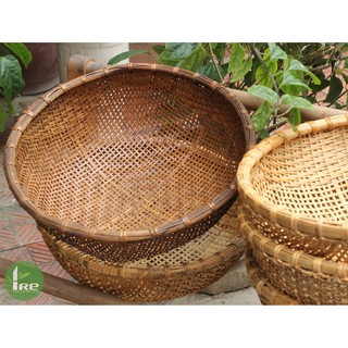 Rổ rá tre- bền tới 20 năm - Đan thủ công, gác bếp củi hong khói
