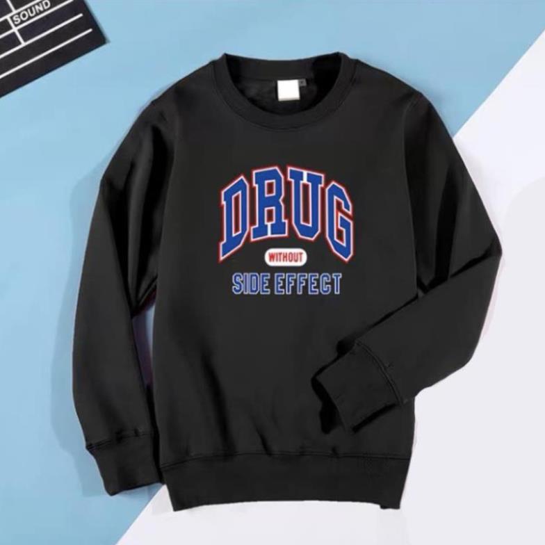 [MẪU MỚI TREND THU ĐÔNG 2021] Áo sweater DRUG Form Rộng Áo hoodie UNISEX Nam Nữ AN21