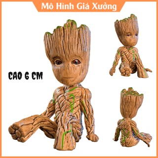 🔥Siêu Dễ Thương🔥 Mô hình Groot chibi cao 6cm ( Dùng trang trí trên oto , bàn làm việc ) - Mô Hình Avengers