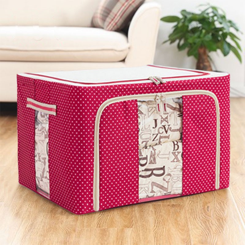 [FREESHIP] Túi đựng đồ đa năng có khung sắt 50cm x 40cm x 30cm