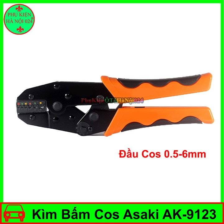 Kìm Bấm Cos Asaki AK-9123 Đầu Cos 0.5-6mm2