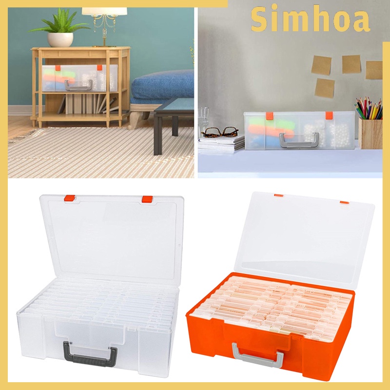 [SIMHOA]Photo Storage Box 4x6&quot; Crafts Seeds Stickers Cards Case Container