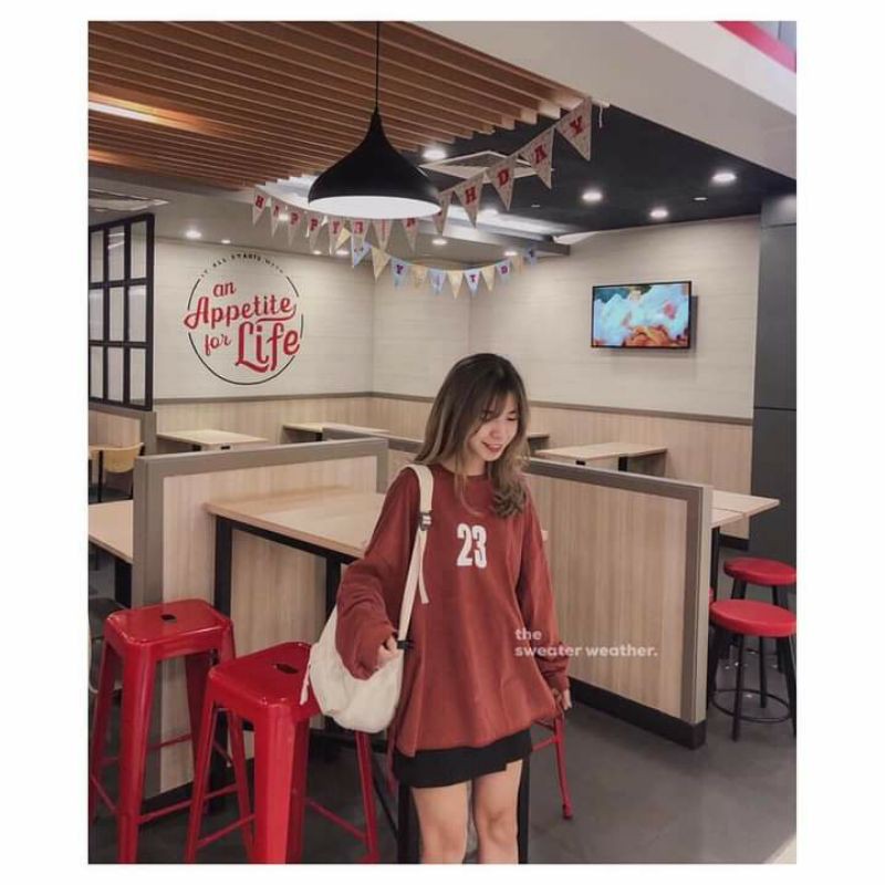[SIÊU HOT Áo Pull Số 23 Oversize - Hàng QC Ảnh Thật