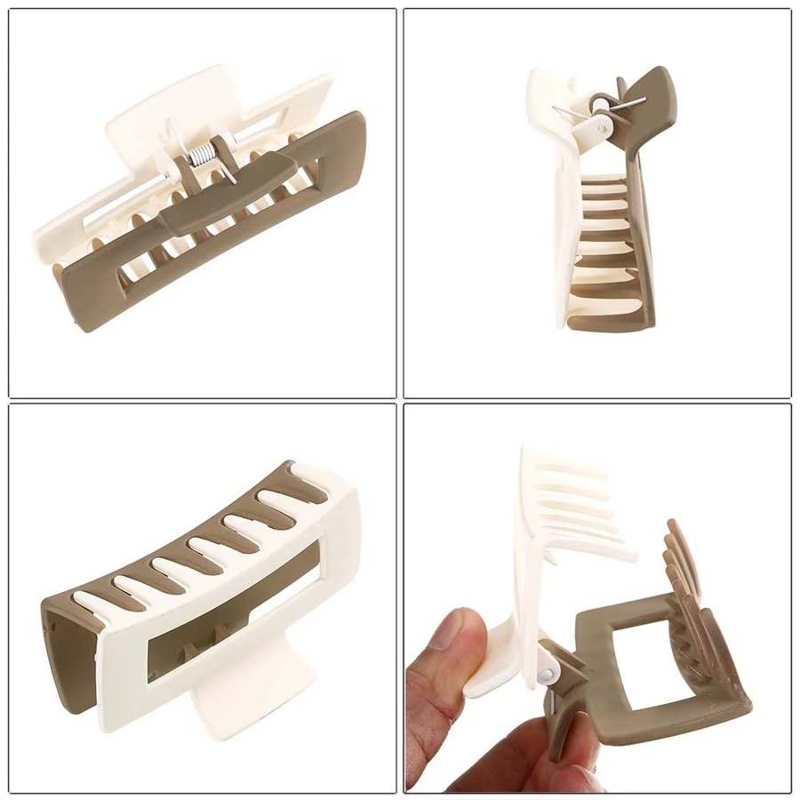 Kẹp tóc nhựa phong cách vintage thời trang cho nữ