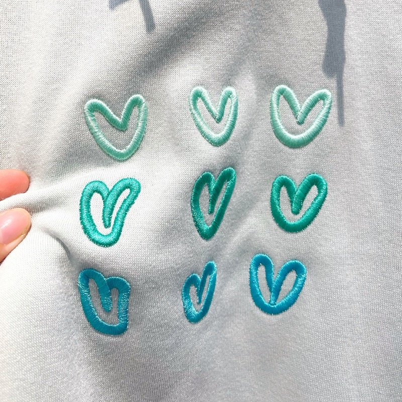 áo hoodie trái tim màu xanh unisex ảnh thật SSSTore ( nam nữ mặc đều được) | BigBuy360 - bigbuy360.vn