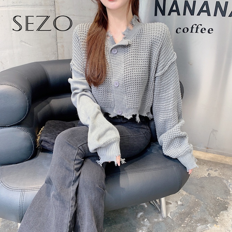 Áo Khoác Cardigan Dệt Kim Tay Dài Cổ Chữ V Phong Cách Hàn Quốc Cho Nữ | BigBuy360 - bigbuy360.vn