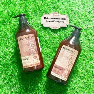 Dầu gội xả Haneda collagen chính hãng công ty Thái Hương 500ml*2