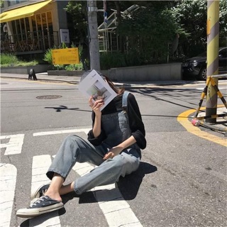 [ORDER] - Quần yếm jean dài form rộng 😍🤤