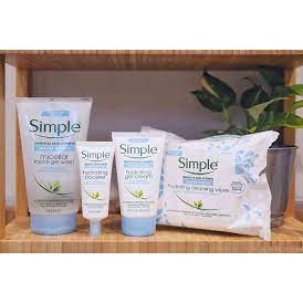 Khăn Giấy Tẩy Trang Simple Làm Sạch, Dưỡng Ẩm Da 25 Miếng