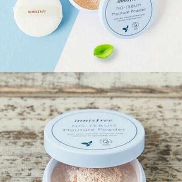 Phấn Phủ Dạng Bột Giúp Kiềm Dầu, Giữ Độ Ẩm Trên Da Innisfree No Sebum Moisture Powder