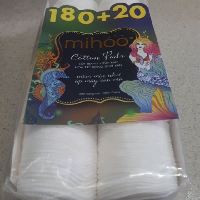 Bông Tẩy Trang Hàn Quốc Cotton Pads Mihoo( 200 miếng)