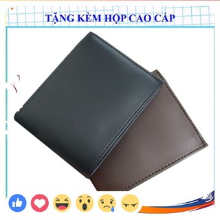 Ví Nam Tặng Kèm Hộp Đẹp Thời Trang | Bóp Da Nam Kiểu Ngang Có Ngăn Kéo Khóa VT18 tuyenchau522