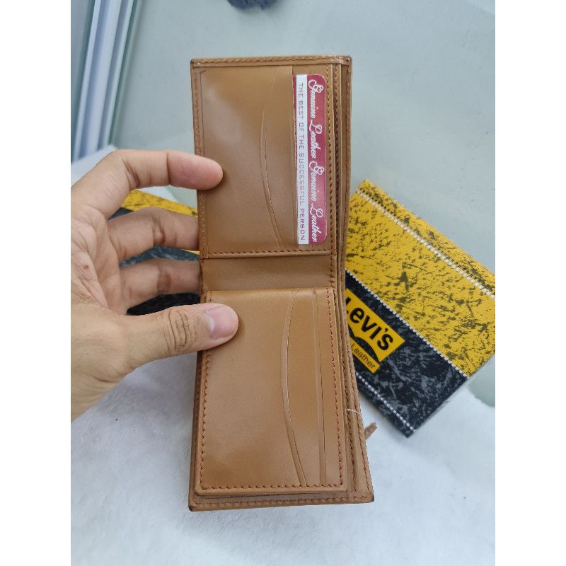 Ví da nam mini 2 ngăn Levi's chính hãng Mỹ