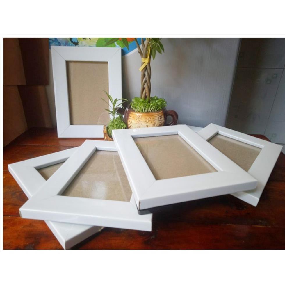 [SIÊU RẺ] Khung ảnh để bàn hoặc treo tường MÀU TRẮNG 10X15, 13X18, 15X21cm