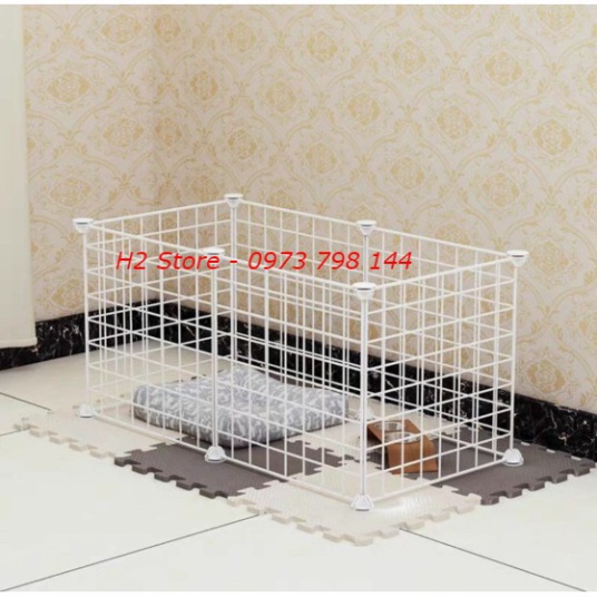 BỘ CHUỒNG QUÂY THÚ CƯNG, CHÓ, MÈO 6 TẤM LƯỚI 35X35cm GIÁ RẺ